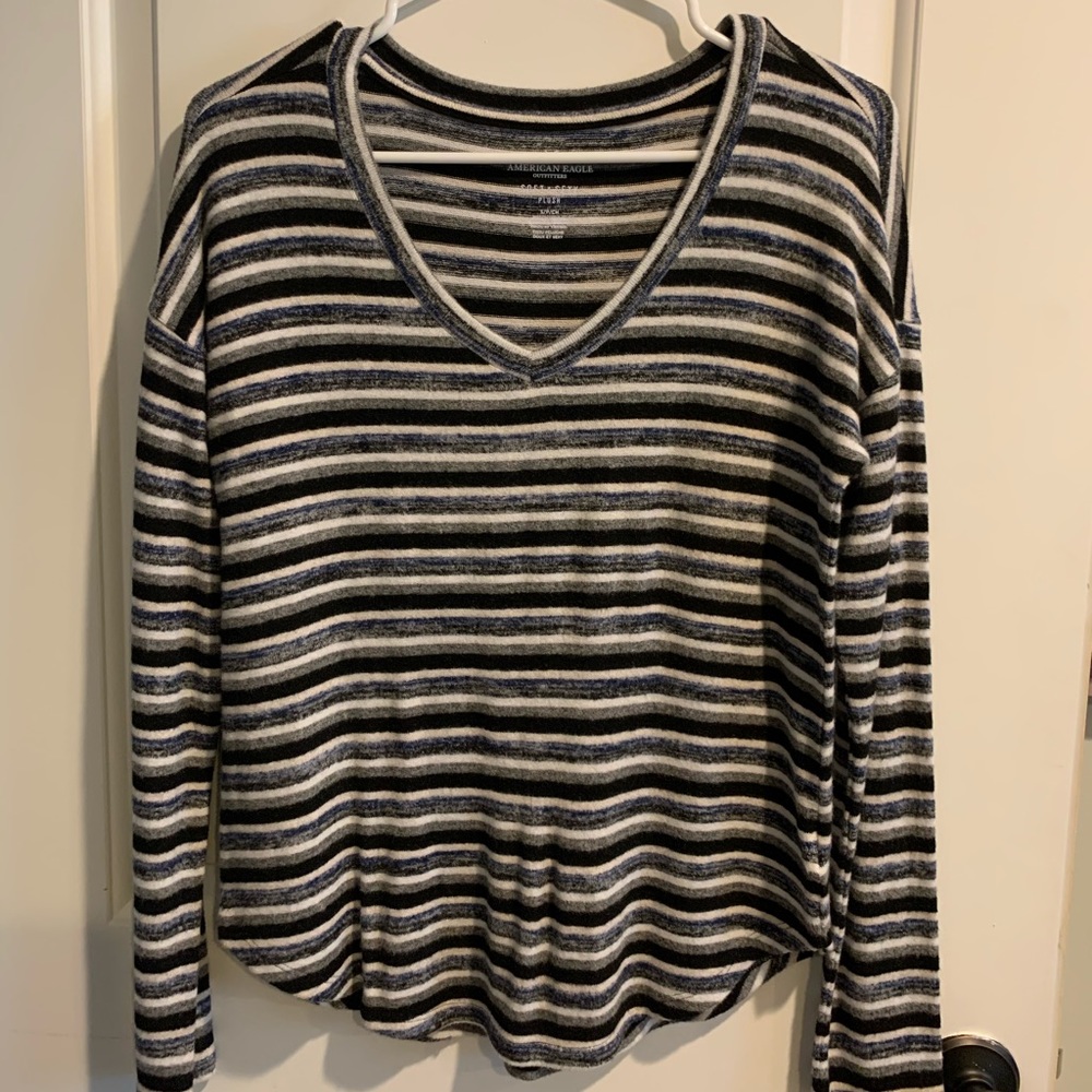American Eagle Striped Long Sleeve